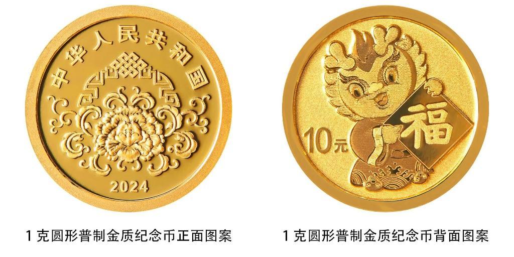 2024年贺岁纪念币和纪念钞来了先睹为快！(图1)