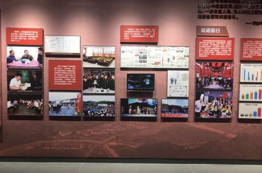 鸥柏(OBOO)触摸屏广告机入驻湖南汝城沙洲红色旅游区展馆新科技(图1)